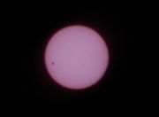 金星の太陽面通過前半