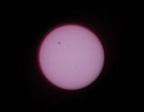 金星の太陽面通過の最大食付近